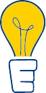 Icon of a lightbulb that is also used in Lee Electric's logo